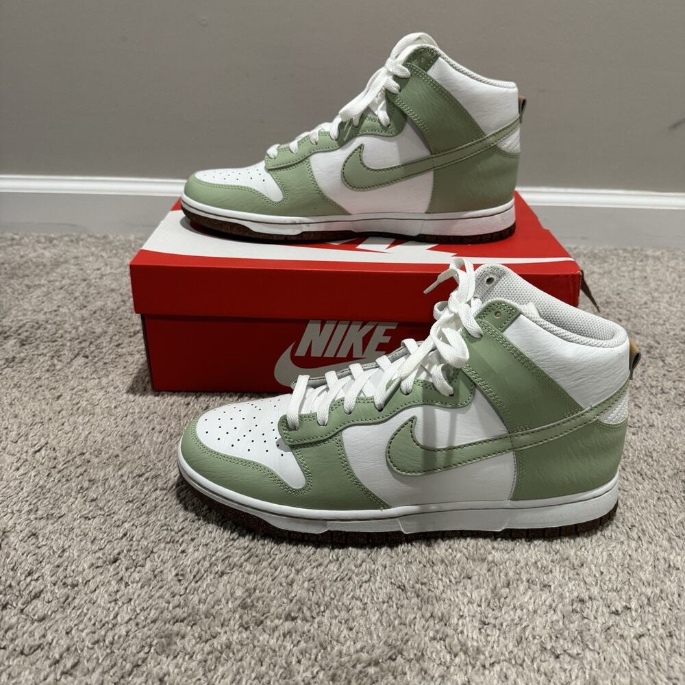 Size 11 - Nike Dunk High 'Inspected By Swoosh Honeydew' Men's Shoes DQ7680-300